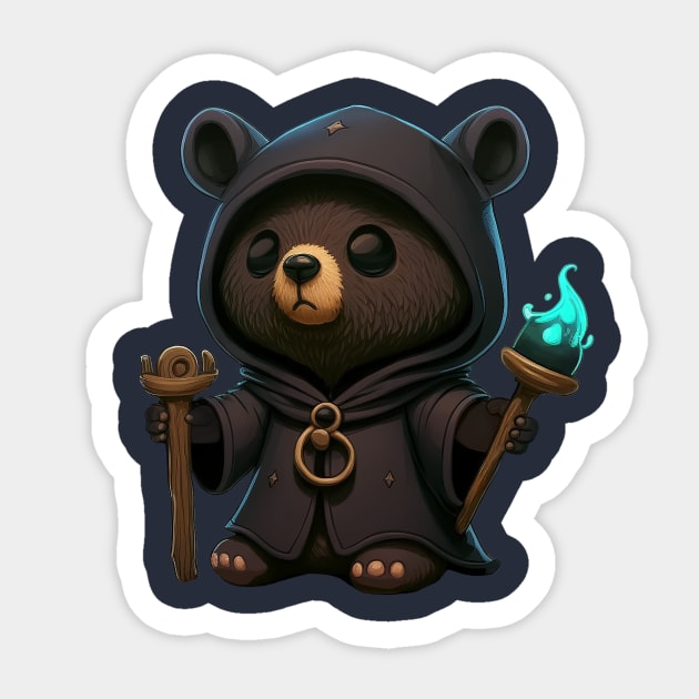 Black Bear Warlock Sticker by Quid's Stuff